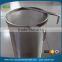 Alibaba China 6''*14'' 4''*10'' stainless steel hop spider / stainess steel hop strainer