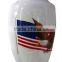 Aluminum American Flag With Eagle Cremation Urns