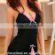 Women's Sexy Lingerie Lace Dress Underwear Black Babydoll Sleepwear+G-string