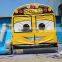 channal original design inflatable school bus bouncer combo