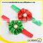 rounded flower diy christmas headband for babies