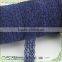 1" width navy elastic lace trimming