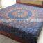 RT-636 Queen Size Decorative Mandala Printed Tapestry Wall Throws Indian Decor Art Sanganeri Screen Print Bedspread Jaipur