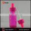 china supplier pink 30ml glass dropper bottles Childproof e liquid bottle