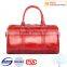 New desgin women genuine leather travel bag with different color