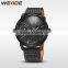 Relogios Masculino 2016 WEIDE New Luxury Leather Watches Men Strap Japan Movt Quartz Watch Stainless Steel Back