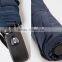 promotion customized auto open black 3 fold umbrella / special shape umbrella