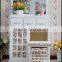 Luxury wood dressing table stool mirror elegant white make-up hair nail drawers