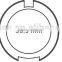 Luxury shiny round cosmetic empty eyeshadow case