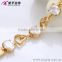 Different heart charm xuping jewelry wholesale 18k gold bracelet