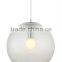 Vintage Style Clear Plastic Hanging Lamp,E27 Low Energy Plastic Globe Ceiling Pendant Light Shade