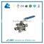 Sanitary Clamp three pieces ball valve