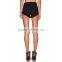 2015 black sexy fashion short frayed denim shorts women JXH424