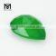 Precious Color Pear Machine Cut Natural Green Agate Gemstone