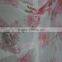 Top selling Arabic living room organza printed flower curtain fabric