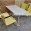 Acrylic soid surface Restaurant dining tables and chairs, artificial marble stone KFC table tops