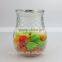 Unique Design Glass Cookie Jar with Lid