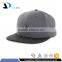 Guangzhou daijun oem china 100% acrylic gary colour plastic buckle black flat brim custom factory men embroidery hat snapback