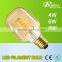 Gold filament led UL edison bulb led filament light