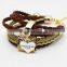 New Arrival Fashion Multilayer Leather Charm Love Bracelet