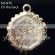round metal medal engraving pendant for zipper and jewelry making-870