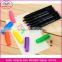 factory wholesale good quality 2 in 1 ball pen with highlighters on top