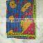 vintage kantha quilt indian printed cotton Pom Pom throw