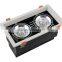 LED double COB 80W Square High Power Recessed downlight TEC002HGT80W