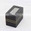 Low MOQ cheap professional black single paper watch box