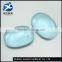 Wholesale synthetic Sky blue glass oval cut loose beads