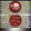 Tiny Red Decorative Enamel Christmas Plate
