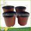 Wholesale hot sale cheap double color plastic flower pot