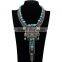 New Arrive Women Chunky Statement Necklace Turquoise Tassel Necklace Wholesale