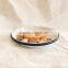 2016 New Design enamel dish dinnerset 14cm enamel mini saucer plate dessert plate