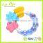 BPA Free Silicone Baby Teether, Infant Training Tooth Massager Bell Toys for Biting