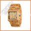Bamboo wood watch in stocks low moq different types with own brand