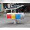 Red yellow blue module traffic signal lights road safety solar flashing light