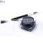 Angled professional makeup eyeliner brush with colorful makeup brush