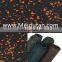 GYM speckled recycled rubber gym flooring, black with red white green yellow grey blue or mixed color
