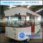 Electric food cart vending mobile food cart with wheels with CE certificate