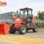 ER12 Everun Brand Mini Wheel Loader With Sweeper/ V Style Snow Blade