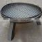 outdoor black iron fire pit