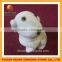 Lovely white marble dog stone craft table decoration