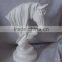 white resin horse sculpture artificial animal head horse head statue