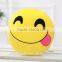 Home decoration thermal spot QQ expression Emoji pillow cojines emoticonos capa