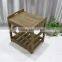 Wood shelf for flowers