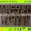 Wholesale cheap unfinished MDF art minds wood carving letters