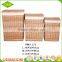 Hand weave washable cheap storage hamper large white wicker collapsible laundry basket for hotel
