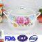 8" ceramic microwave pot with glass lid