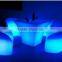 Plastic Glowing LED Bar Table and Chair Furniture for Party and Event Indoor and Outdoor Pull up Bar